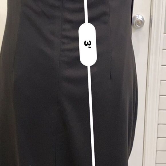 ONE33 Social Fringe Drape Minidress in Black New with Tags! Size 12 - Picture 6 of 15